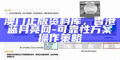 澳门正版资料库，香港蓝月亮网-可靠性方案操作策略