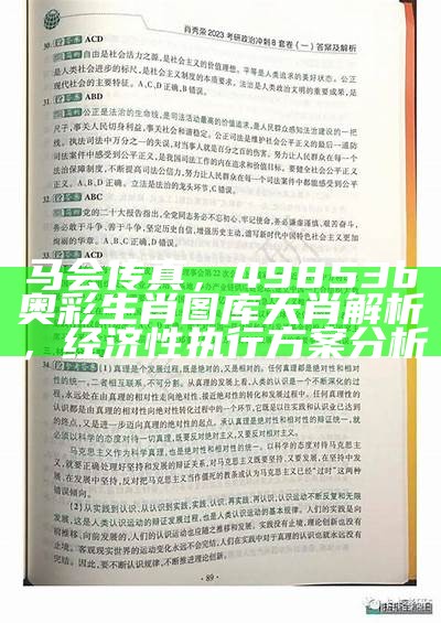 马会传真，49853b奥彩生肖图库天肖解析，经济性执行方案分析